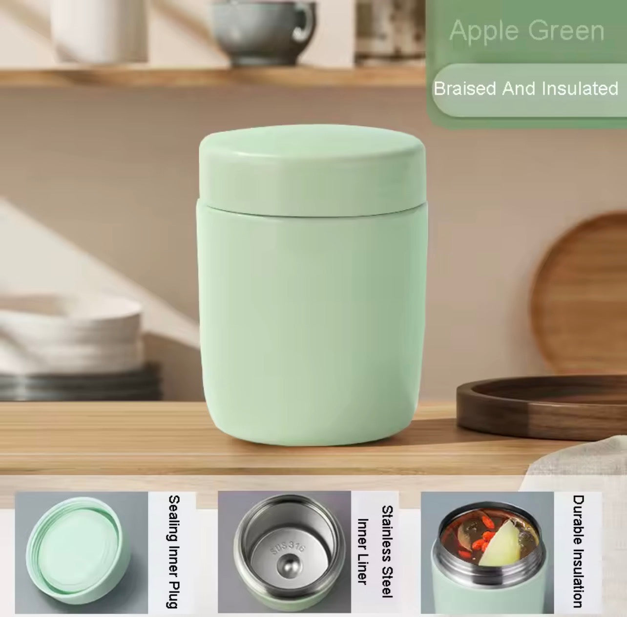 260ML Stainless Steel Food Thermos Jar
