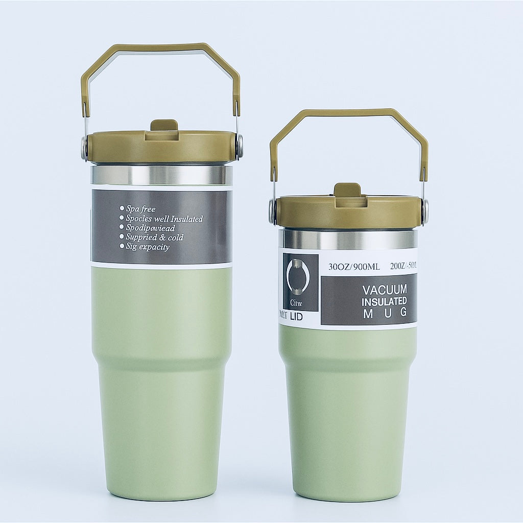 The TiTi's Flip Straw Tumbler with Dazzling Handle | 20 /30 OZ