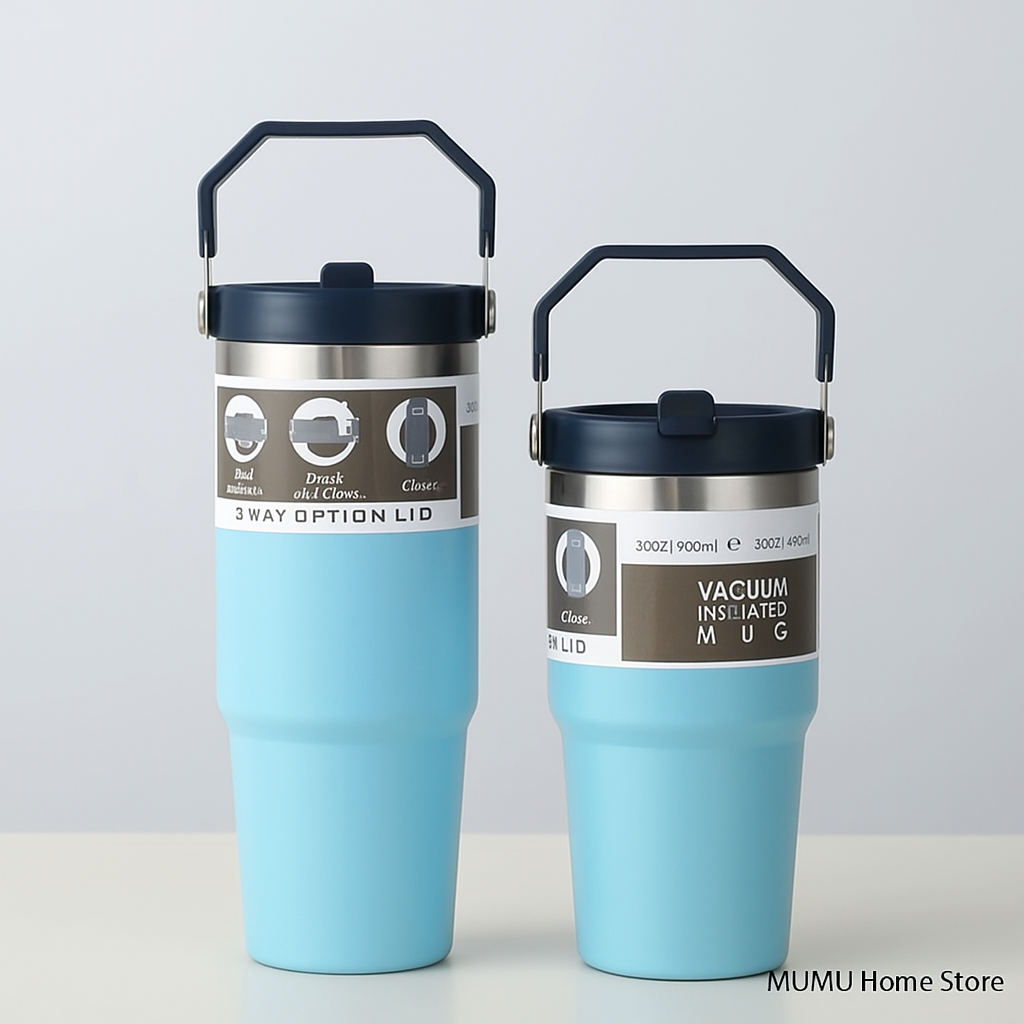 The TiTi's Flip Straw Tumbler with Dazzling Handle | 20 /30 OZ