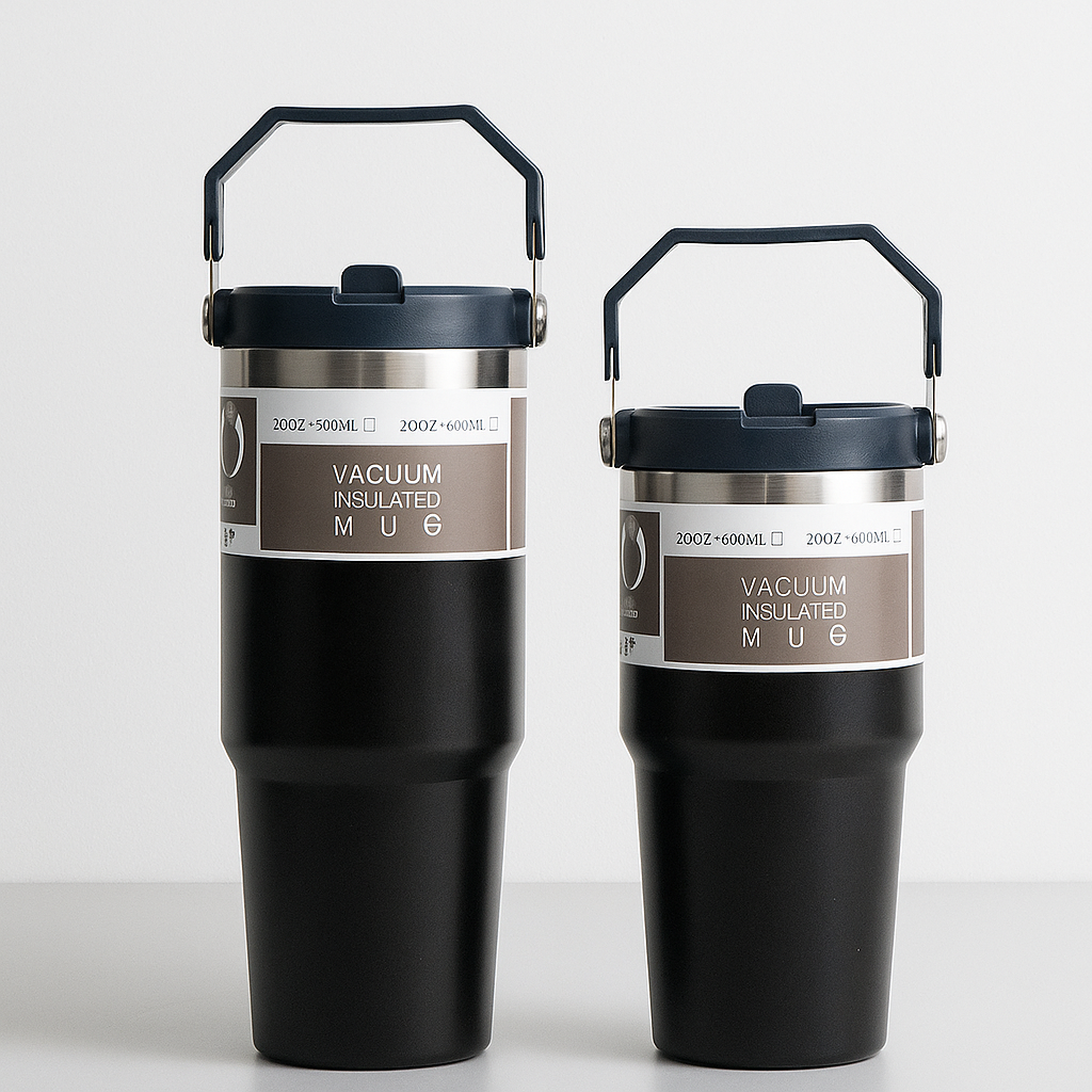 The TiTi's Flip Straw Tumbler with Dazzling Handle | 20 /30 OZ