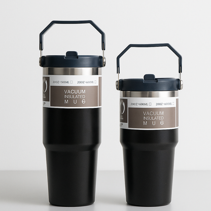 The TiTi's Flip Straw Tumbler with Dazzling Handle | 20 /30 OZ