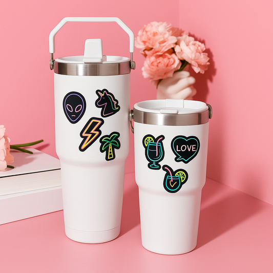 50PCS Neon Waterproof Graffiti Stickers – Creative & Colorful