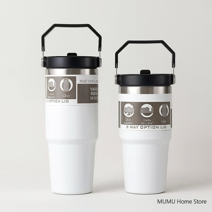 The TiTi's Flip Straw Tumbler with Dazzling Handle | 20 /30 OZ
