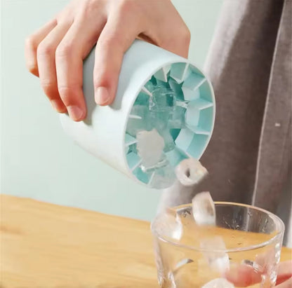 Silicone Ice Cube Mold for Tumblers – DIY Freezer Bucket for Perfect Fit Ice