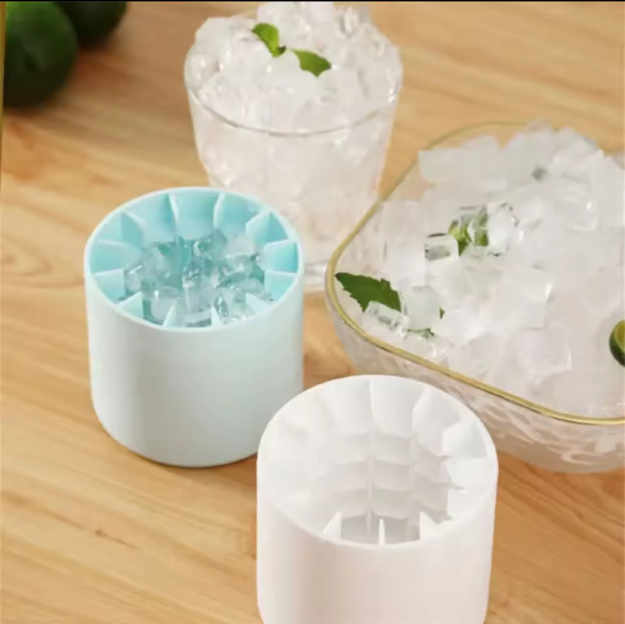 Silicone Ice Cube Mold for Tumblers – DIY Freezer Bucket for Perfect Fit Ice