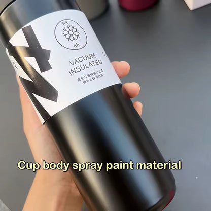 Flask Water Bottle Stainless Steel Straw