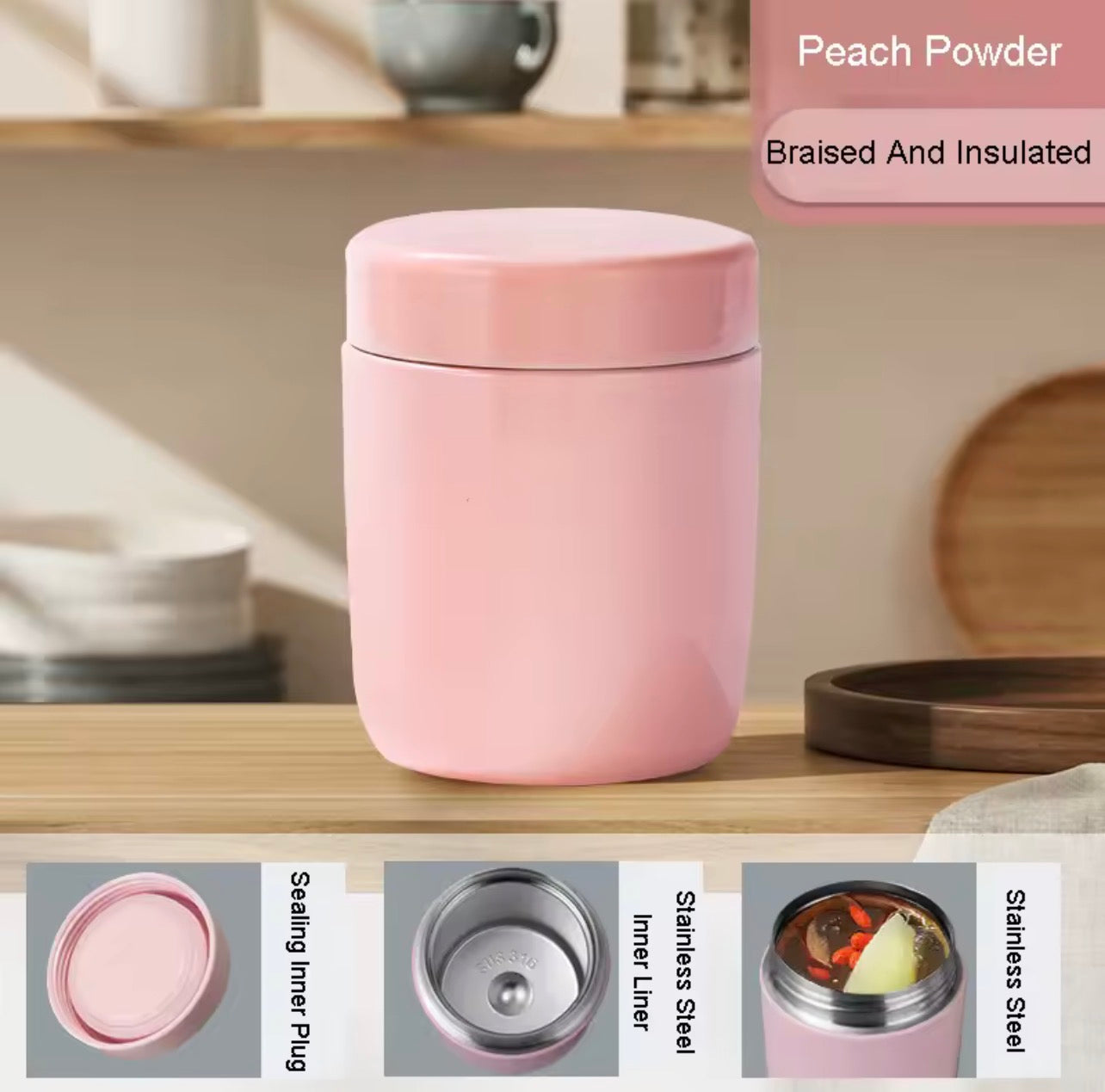 260ML Stainless Steel Food Thermos Jar