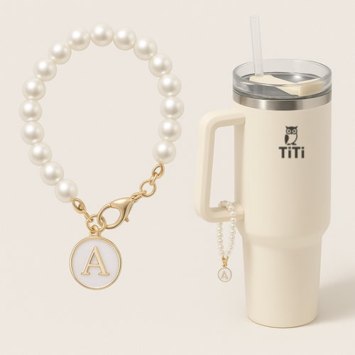 TiTi Letter Charm – Personalized Tumbler Handle Accessory