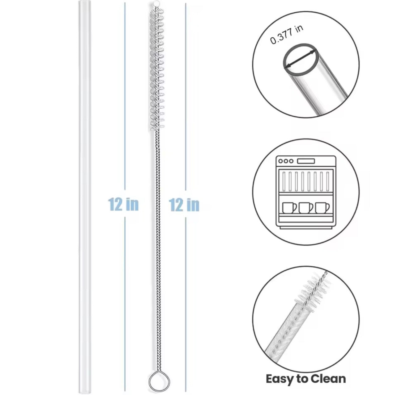 TiTi's Straw Pack  | 40 OZ |  + 2 Brushes