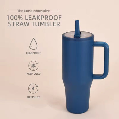 40oz Colorful Stainless Steel Insulated Tumbler with Lid