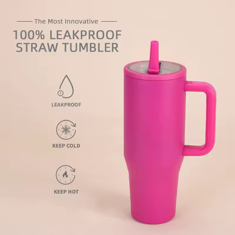 40oz Colorful Stainless Steel Insulated Tumbler with Lid