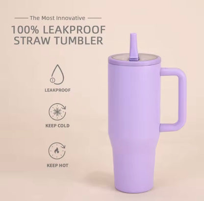40oz Colorful Stainless Steel Insulated Tumbler with Lid