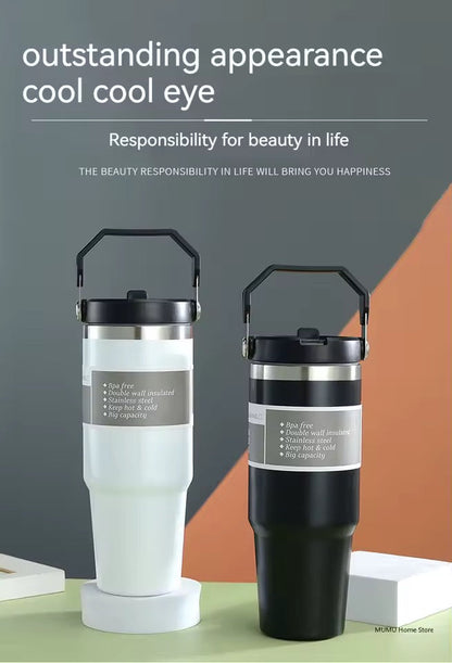 The TiTi's Flip Straw Tumbler with Dazzling Handle | 20 /30 OZ