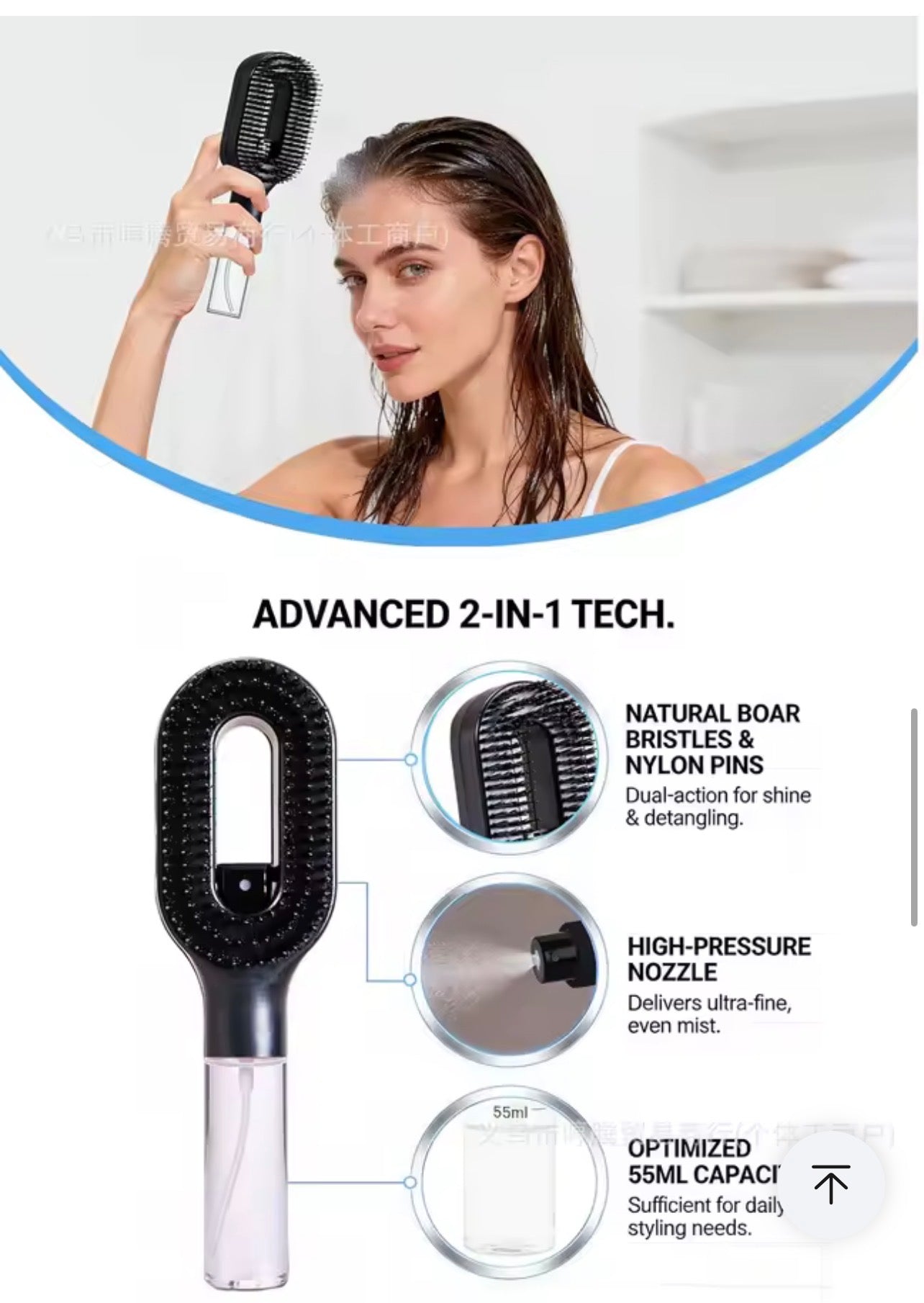 MistBrush™ – The 2-in-1 Spray Brush for Smooth, Tangle-Free Hair