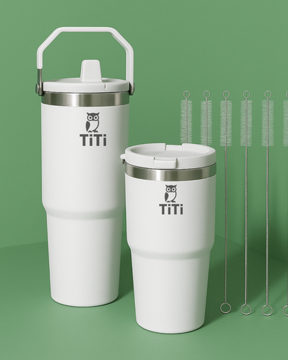 TiTi's Straw Pack  | 40 OZ |  + 2 Brushes